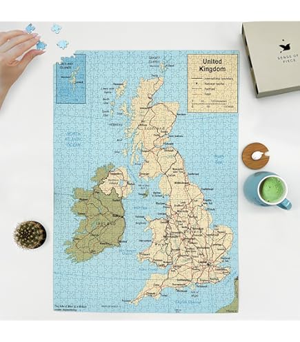 Amazon.com: British Isles County Map 1000 Piece Jigsaw Puzzle